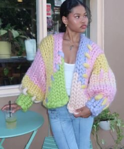 Cardigan "REVERSE RAINBOW"